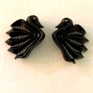 Tory Burch Swan Earrings